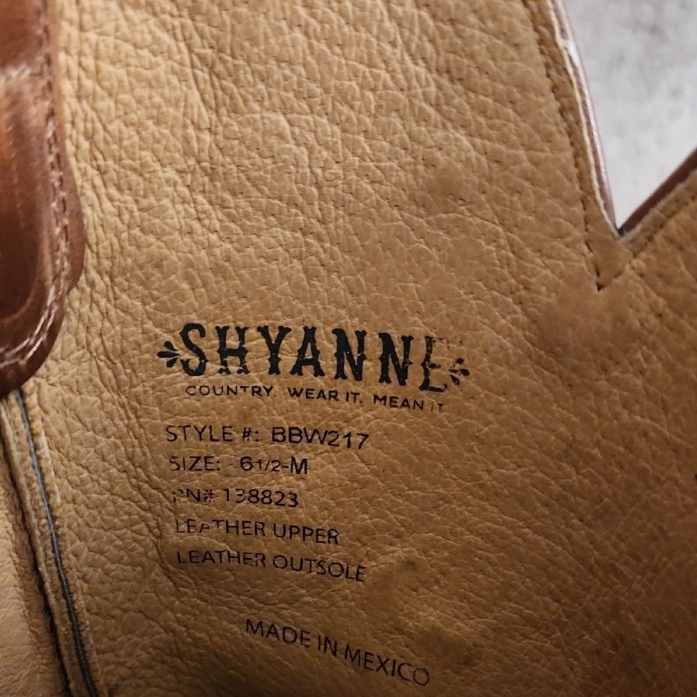 Shyanne Floral Embroidered Tan Heeled Boots - Picture 2 of 6